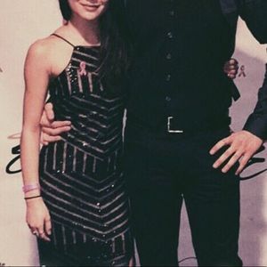 Maxi Sequence Mesh Dress